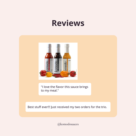 Komodo Sauces Reviews